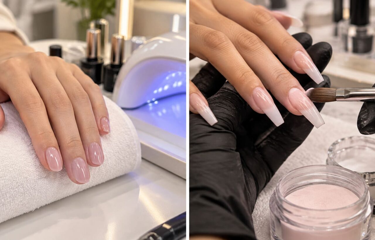uñas de gel vs acrílicas