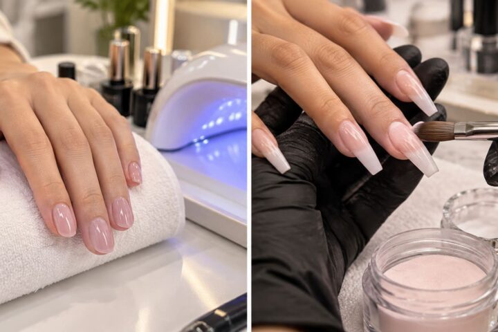 uñas de gel vs acrílicas